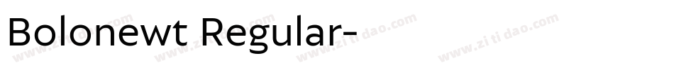 Bolonewt Regular字体转换